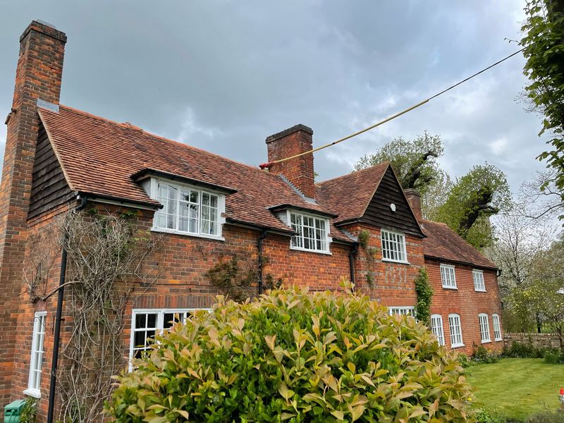 Roof cleaned by The Roof Moss Cleaners with all moss safely removed